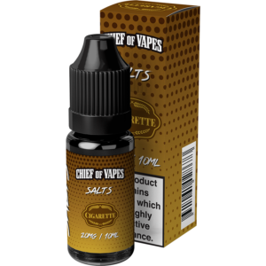 Cigarette Flavour E Liquid Nic Salts 10ml Chief of Vapes 10 and 20mg